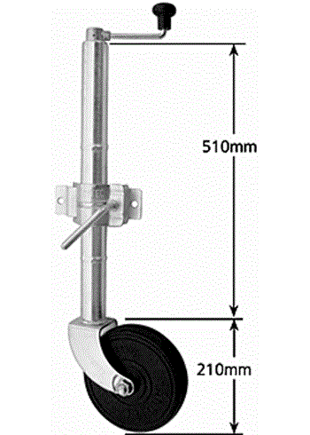 (196224) JW4EH 500kg Jockey Wheel 8